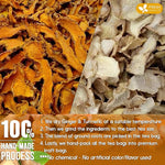 Load image into Gallery viewer, FreshDrinkUS, Premium 85 Ginger Turmeric Tea Bags, 100% Natural Ingredients, Hand-made Blend of Ginger and Turmeric Herbal Tea, Eco-conscious Tea Bags. No Sugar, No Caffeine, No Gluten, Vegan.