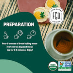 Load image into Gallery viewer, FGO Organic Moringa Mint Tea, 100 Count, Eco-Conscious Herbal Tea Bags, Resealable Bag, Caffeine Free, Packaging May Vary (Pack of 1)