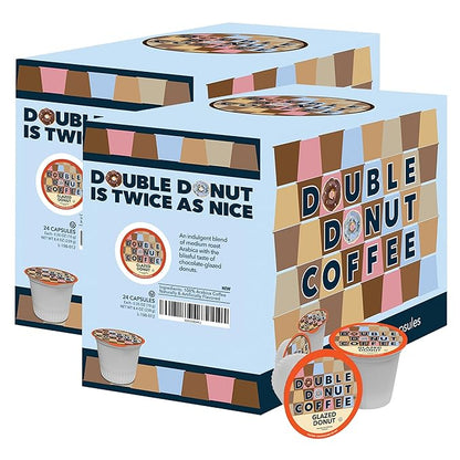 Double Donut Coffee Glazed Donut 1 X48 Ct