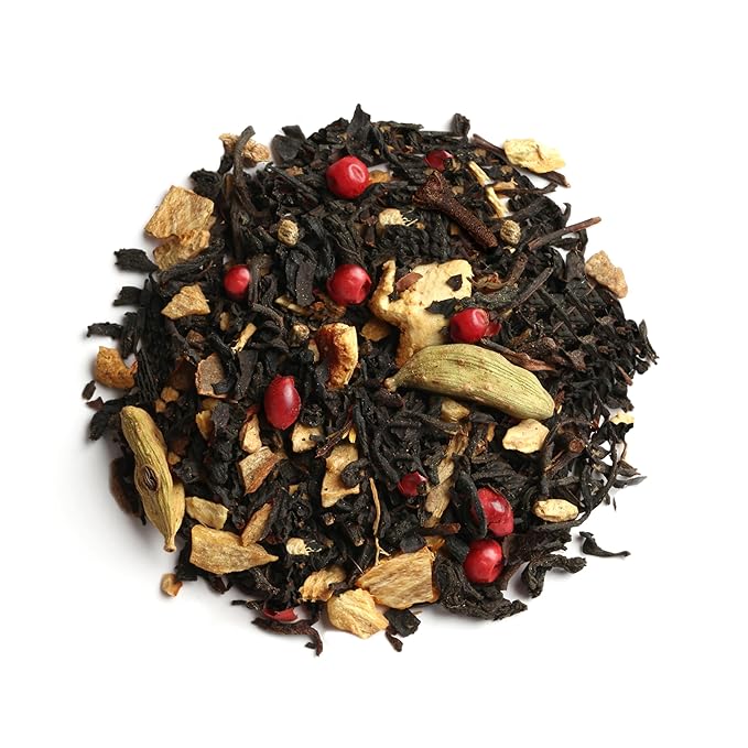 Palais des Thés - Organic Imperial Chai - Premium Black Tea, Cardamon & Pink Pepper - 3.5oz Loose Leaf Metal Gift Tin - Serves 17 cups