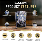 Load image into Gallery viewer, Ox Horn Shot Glass Set of 4 – Handcrafted Viking Cups with Unique Engraved Design – Cool Norse Horn Shot Glasses for Ancient Age Whiskey, Mead &amp; Spirits – Rustic Gift for Men, Barware Collection