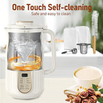 Load image into Gallery viewer, Nut Milk Maker, AlfaBot N2 Automatic Almond Milk Machine for Homemade Plant-Based Milk, Oat, Soy, Yogurt, 5 Modes/35OZ Big Capacity Soy Milk Maker with Delay Setting and Self Cleaning (White)