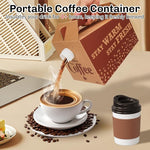 Load image into Gallery viewer, 10 Pack Disposable Coffee Box Dispensers Coffee to Go Drink Containers Insulated Hot Beverage Dispenser coffee Carrier with Handle Beverage Server for Parties Catering Take Out (96 oz)