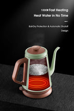 Load image into Gallery viewer, DmofwHi Gooseneck Electric Kettle(1.0L), 100% Stainless Steel BPA Free Classic Pour Over Coffee Kettle | Tea Kettle - Green