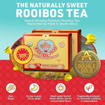 Load image into Gallery viewer, Caffeine Free Tea Organic Rooibos Tea Bags 200 - Naturally Sweet Red Tea Safe for Children &amp; Pregnant Women - Low Tannin, Premium Red Rooibos Tea Organic Sustainably &amp; Ethically Farmed in South Africa
