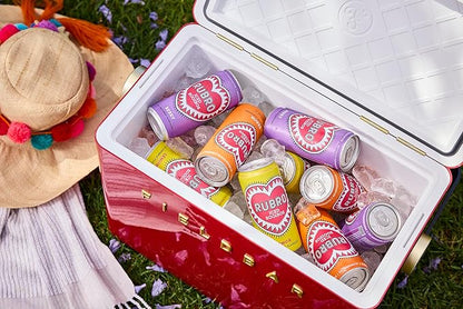 Rubro Rooibos Tea 6-Pack, Lemon Iced Tea, Naturally Caffeine-Free, South African Iced Tea, Still, 6 x 300ml Cans