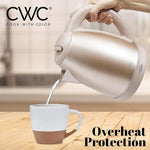 Load image into Gallery viewer, COOK WITH COLOR Electric Kettle - Rapid Boil, Sleek Design, and Safety Features - Great for Quick and Easy, Stainless Steel Blush, 1.7 Liters