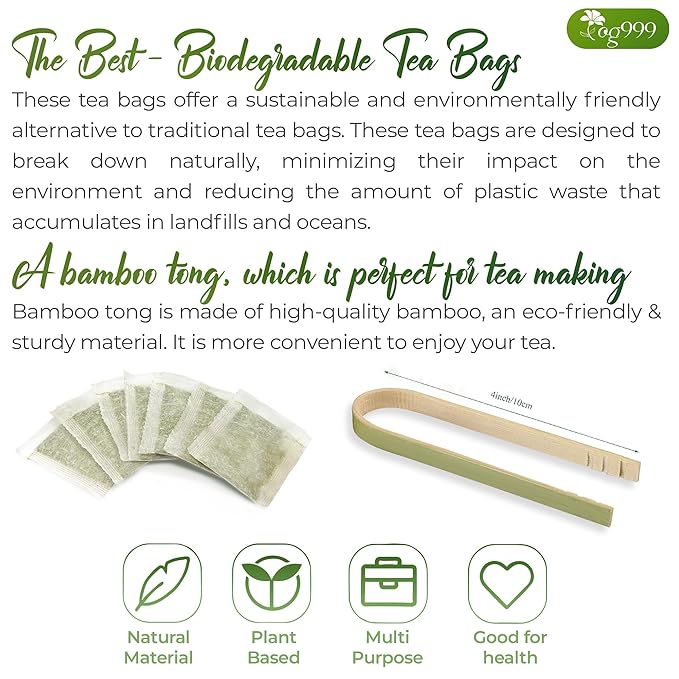 TOG999, Permium Moringa Ginger Herbal Tea – 120 Tea Bags – Caffeine-Free, Smooth & Warming Blend – Pure Ingredients, Sustainably Sourced. No Sugar. No Gluten. Vegan.