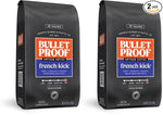 Load image into Gallery viewer, Bulletproof French Kick Dark Roast Whole Bean Coffee, 12 Ounces, Clean Coffee Tested for Toxins, Packaging May Vary (Pack of 2)