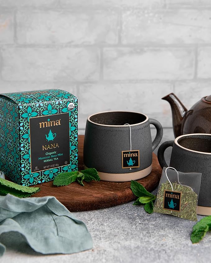 Mina Organic Moroccan Nana Mint Herbal Tea, 15 Ct