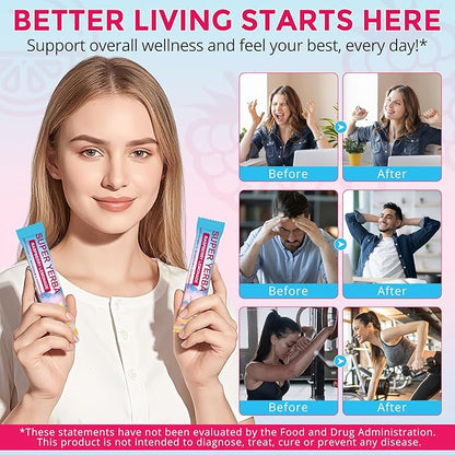 Super Yerba, Yerba Mate Instant Tea Powder, Super Yerba for Reduce Brain Fod, Clean Energy & Focus Boost, Gut Support, Antioxidants, Raspberry Lemonade Flavor, 30 Servings