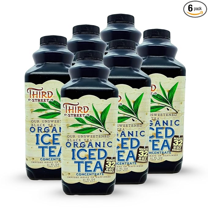 Third Street Chai Unsweetened Black Tea, 32-Ounce (Pack of 6) (FG.ITUB00132G)