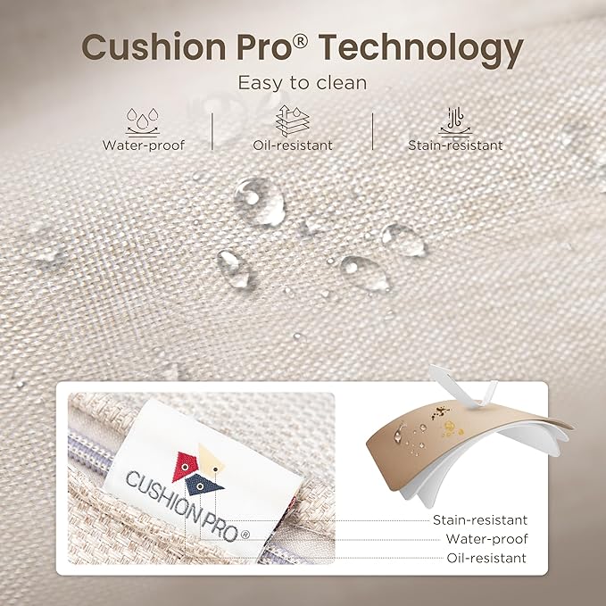 PHI VILLA Outdoor Swivel Bar Stools Set of 4, Cast Aluminum Patio Pub Height Bar Stool & Chairs with Seat Cushion