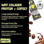 Load image into Gallery viewer, Projo* Power Coffee – Instant Coffee with 10g Protein - Grass-Fed Hydrolyzed Bovine Collagen &amp; 225mg Caffeine – Organic, Unsweetened, Medium Roast – Bold Black – 12 Single-Serve Packets