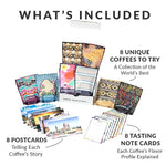 Load image into Gallery viewer, Atlas Coffee Club World of Coffee Discovery Set - Gourmet Coffee Gift Sampler - 8-Pack Variety Box of the World’s Best Single Origin Coffees - Whole Bean
