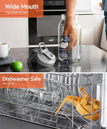 Load image into Gallery viewer, 2 Quart Wide Mouth Glass Pitcher with Lid, 64oz Mason Jar Pitcher, Leak-proof Iced Tea Pitcher,Heavy Duty Container for Fridge Sweet Tea,Juice,Cold Brew Coffee,Breastmilk Storage Drinks-1PACK/Green