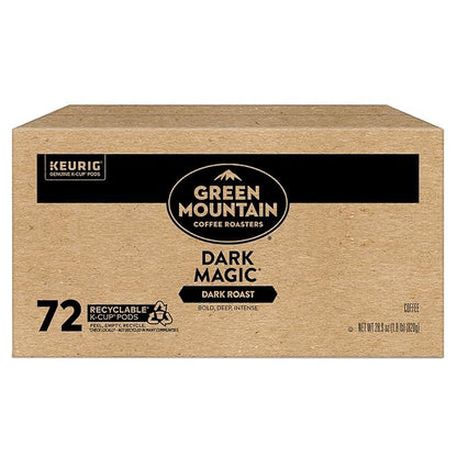 Green Mountain Coffee Roasters Dark Magic Keurig Single-Serve K-Cup Pods, Dark Roast Coffee, 72 Count