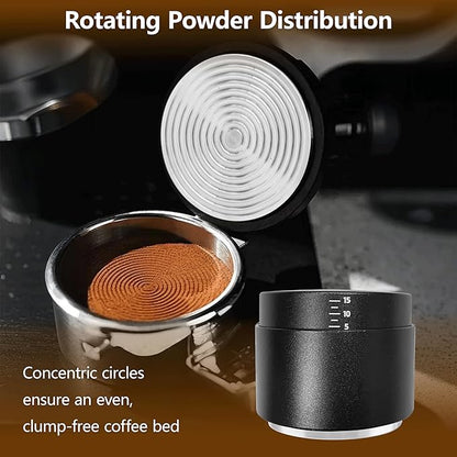 51mm Espresso Accessories Kit, 3-in-1 Coffee Distributor and Tamper, WDT Tool Espresso Distribution Tool Set Fits Espresso Coffee Machines and 53mm Portafilters Accessories (51mm)