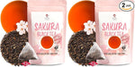 Load image into Gallery viewer, YAMASAN KYOTO UJI Sakura Japanese Loose Leaf Black Tea Bag 3g×15bags,Cherry Blossom Flavored Tea, Blended with cherry leaves (Pack of 2)