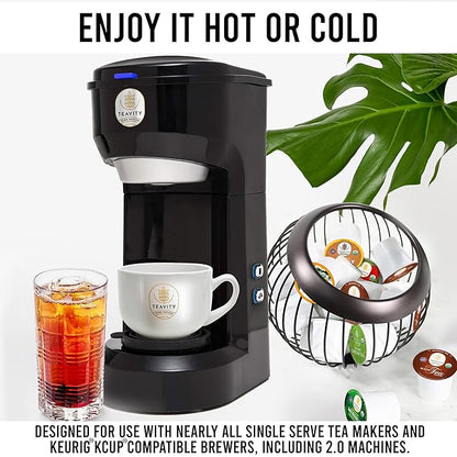 Organic Licorice Mint Tea Pods for Keurig - Natural Decaf Peppermint Tea by Teavity (36 Tea Pods)