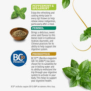 Twinings Superblends Peppermint with Probiotics Herbal Tea, 18 Count (Pack of 6), Naturally Caffeine-FreeEnjoy Hot or Iced, 96 Teabags