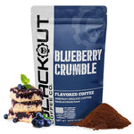 Load image into Gallery viewer, Blackout Coffee Blueberry Crumble Flavored Ground Coffee – Medium Roast, Smooth Taste, Guilt-Free Indulgence – Freshly Roasted 12oz Bag