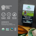 Load image into Gallery viewer, Organic India Purely Assam Black Tea - Caffeinated Herbal Tea Bags with Natural Assam Leaves, Enjoy with Milk &amp; Sweetener, USDA Organic, Non-GMO, Fairtrade Certified - 18 Bags (Pack of 6)