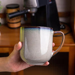 Load image into Gallery viewer, LERATIO 12OZ Ceramic Coffee Mugs Set of 6, Large Porcelain Coffee Cups With Large Handle For Latte,Cappuccino,Milk,Cocoa,|Dishwasher&amp;Microwave Safe Mug Sets,Ideal for Man,Woman,Dad, Mom