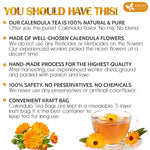 Load image into Gallery viewer, FreshDrinkUS, Premium 135 Calendula Tea Bags, 100% Natural and Pure Calendula Flowers, Eco-conscious Tea Bags. Herbal Tea. No Sugar, No Caffeine, No Gluten, Vegan.