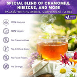 Load image into Gallery viewer, Refreshing Mint Herbal 60 Tea Bags – Special Blend Of Spearmint and Peppermint with Chamomile, and Top Herbal Ingredients for Digestive Comfort &amp; Relaxation, Caffeine-Free, Naturally Sweet, Non GMO