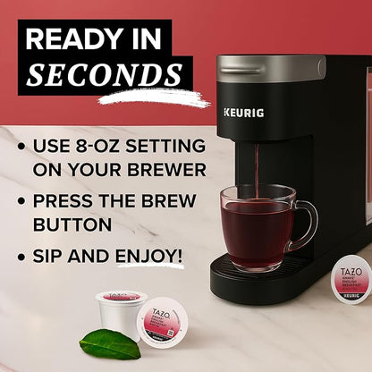 TAZO Awake English Breakfast Tea K-Cups, Bold Traditional Breakfast-Style Black Tea for Health and Wellness, 22 Pods