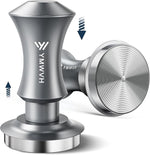 Load image into Gallery viewer, 51mm Espresso Tamper, YMWVH Premium Barista Espresso Coffee Tamper Silver with Dual Spring Loaded 100% Stainless Steel Ripple Base, Constant 30lb, Compatible with Delonghi Espresso Coffee Machine