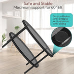 Load image into Gallery viewer, Yusong Round Glass Coffee Tables for Living Room, 2-Tier Circle Coffee Table with Storage, 26" Modern Center Accent Table with Light Black Glass, Small End Table for Small Space, Bedroom