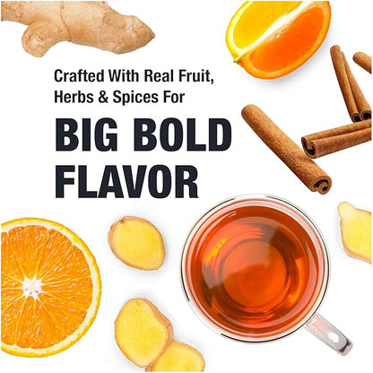 Tiesta Tea - Orange Spice Tea, Loose Leaf, Cinnamon Orange Black Tea, Premium High Caffeine Tea Blend, Make Hot or Iced & Up to 200 Cups, 16 oz Resealable Bulk Pouch