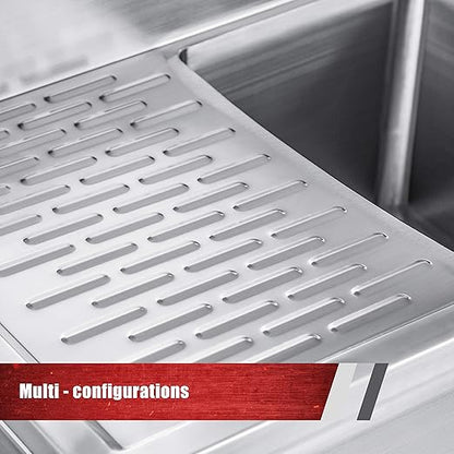 DuraSteel 3 Compartment Bar Sink + DuraSteel Stainless Steel Sink