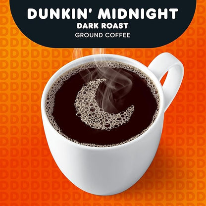 Dunkin' Midnight Dark Roast Coffee, 60 Keurig K-Cup Pods