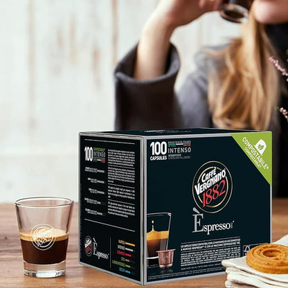 Caffe' Vergnano Medium Roast Espresso Original Line Machine Compatible Capsules