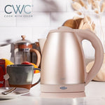 Load image into Gallery viewer, COOK WITH COLOR Electric Kettle - Rapid Boil, Sleek Design, and Safety Features - Great for Quick and Easy, Stainless Steel Blush, 1.7 Liters