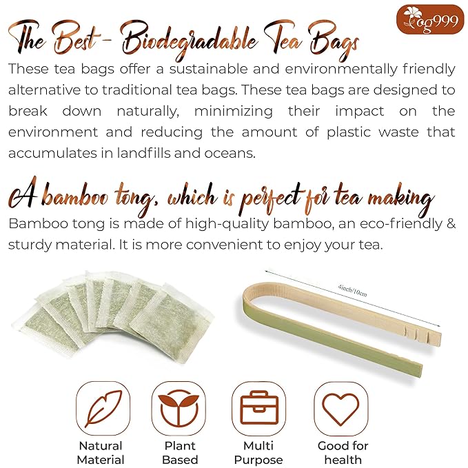 TOG999, Premium 60 Tea Bags - Special Cinnamon Tea, 100% Natural & Pure, Herbal Tea. Cinnamon Stick Herbal Spice Tea. No Sugar, No Caffeine, No Gluten, Vegan.