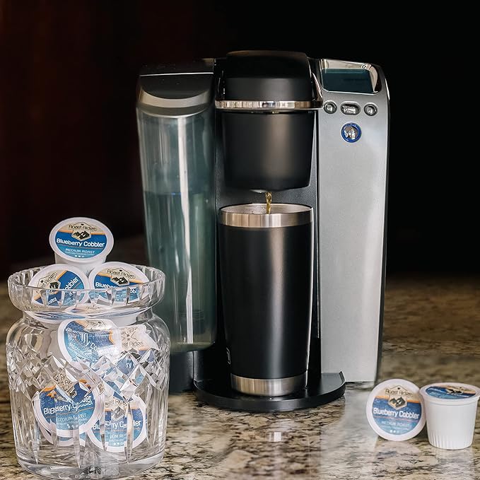 Roast Ridge Single Serve Coffee Pods for Keurig K-Cup Brewers, Blueberry Cobbler, Medium Roast, 100 Count