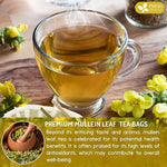 Load image into Gallery viewer, FreshDrinkUS, Premium 40 Mullein Leaf Tea For Lungs, Great Lung Detox For Smokers, Handmade, 100% Natural &amp; Pure, No Sugar, No Caffeine, No Gluten, Vegan