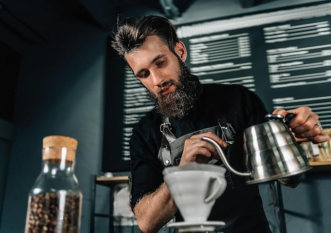 Mixpresso Gooseneck Pour Over Coffee Kettle, Barista Pour Control Design, Ideal for Coffee and Tea, High-Grade Stainless Steel 1.2 Liter 40 Oz, Induction Cooker Stovetop Kettle Stainless Steel