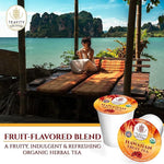 Load image into Gallery viewer, Organic Hibiscus Sabdariffa Tea Pods with Peach, Mango, &amp; Passionfruit - Naturally Decaf Tea - Hawaiian Fruit Tea by Teavity (24 Tea Pods)