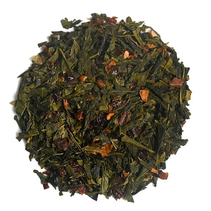 Organic Positively Tea Company, Strawberries and Cream, Green Tea, Loose Leaf, 16 Ounce