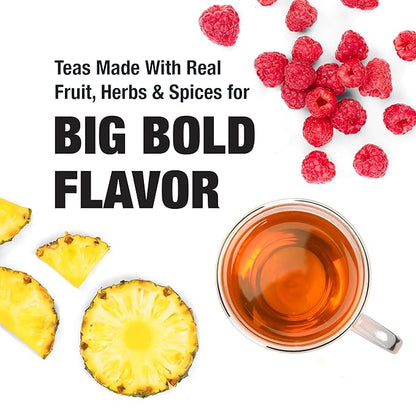 Tiesta Tea - Passion Berry Jolt, Loose Leaf, Raspberry Passion Fruit Black Tea, Premium Blend, Caffeinated Black, Make Hot or Iced Brews Up to 200 Cups, 16oz Resealable Bulk Pouch