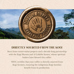 Load image into Gallery viewer, The Younger Brothers Trading Co. Kogi Coffee | Indigenous Wild Grown Whole Bean | Ethically Sourced Single Origin Colombian Coffee | Kogi Espresso Roast (1kg / 35.2oz bag)