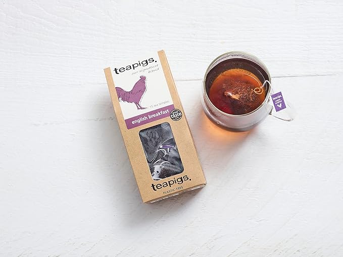 teapigs English Breakfast Tea, 15 Count (Pack of 6)