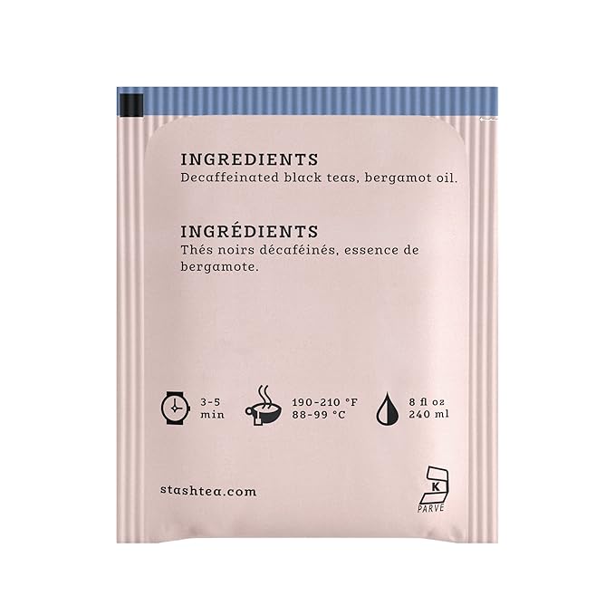 Stash Tea Decaf Earl Grey Tea, Box of 100 Tea Bags