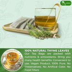 Load image into Gallery viewer, TOG999, Premium 120 Thyme Leaf Tea Bags, 100% Natural &amp; Pure Thyme Leaves. Loose Leaf Thyme Herbal Tea. Thyme Leaf Tea. No Sugar, No Caffeine, No Gluten, Vegan.