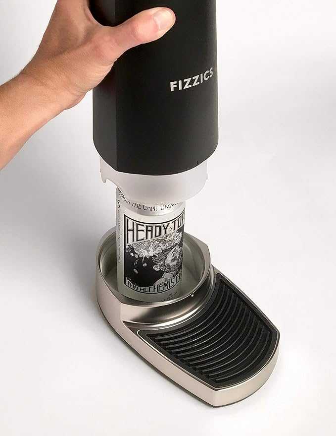 FIZZICS - DraftPour Beer Dispenser - Converts Any Can or Bottle Into a Nitro-Style Draft, Gift for Men and Beer Enthusiast, Beer Tap Draft Machine - Carbon
